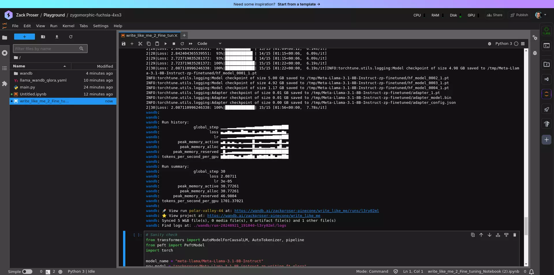 Lightning.ai Studio